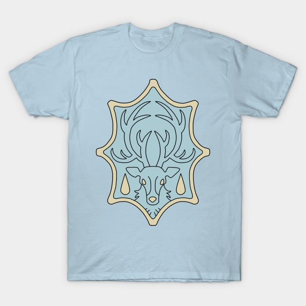 Black Clover Azure Deer Logo T-Shirt by IQ_Design16